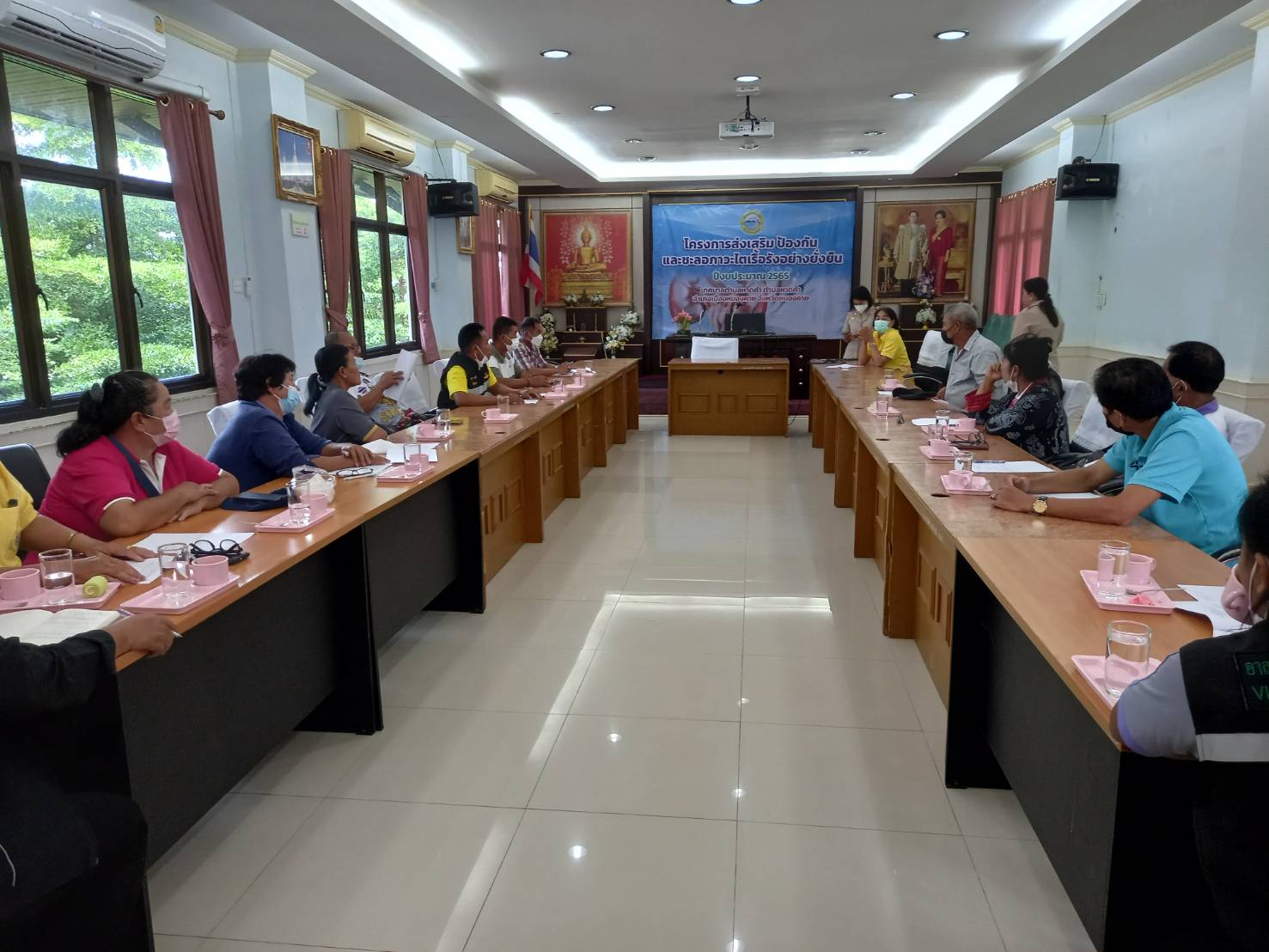 โครงการส่งเสริมป้องกัน และ ชะลอภาวะ ไตเรื้อรัง อย่างยั่งยืน ณ ห้องประชุม ทต.หาดคำ